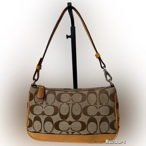Vintage Coach Brown Designer Shoulder Bag#6094